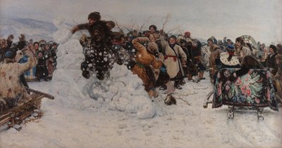 Taking a Snow Town by Vasilij Ivanovic Surikov